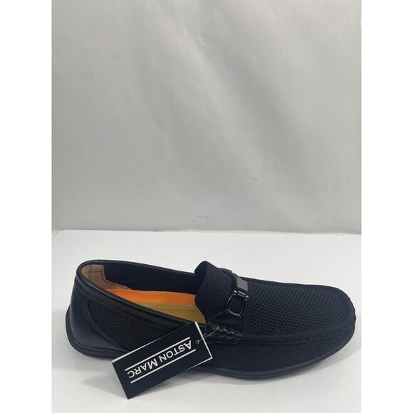 Aston Marc WALK-01 Shoes Mens Size 11 Black Mesh Driving Loafers New Box main image 7